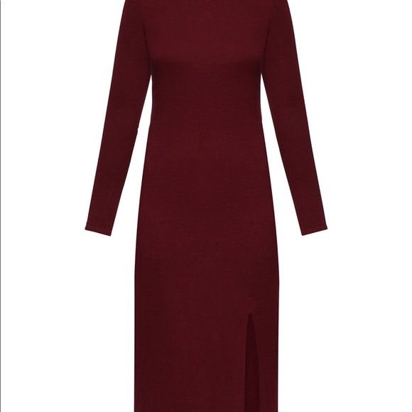 BCBG burgundy dress Large - Picture 2 of 4